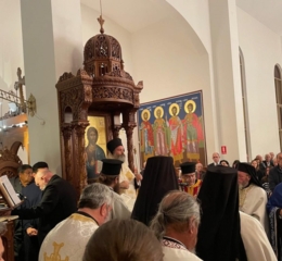 Ο Αρχιεπίσκοπος Αυστραλίας στην Παναγία Σουμελά Μελβούρνης