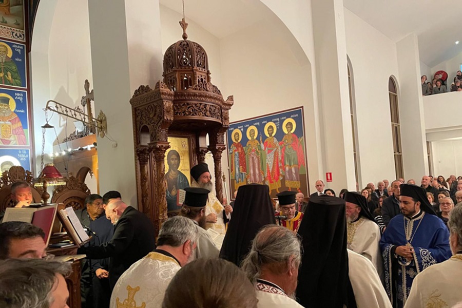 Ο Αρχιεπίσκοπος Αυστραλίας στην Παναγία Σουμελά Μελβούρνης