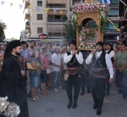 Η «Παναγία Σουμελά» Σαλαμίνας στην περιφορά της Παναγίας Ελεούσας στην Καλλιθέα