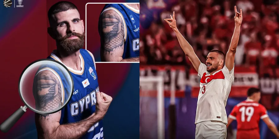 Ενόχληση Τούρκων με το τατουάζ του Στυλιανού-«Στον Ντεμιράλ επιβλήθηκε ποινή»