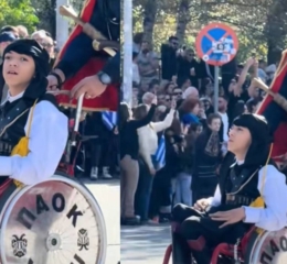 Σύμβολο δύναμης και ελπίδας: Παρέλασε ο Γιάννης Παπαστεφανάκης ντυμένος με ποντιακή φορεσιά!