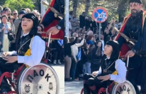 Σύμβολο δύναμης και ελπίδας: Παρέλασε ο Γιάννης Παπαστεφανάκης ντυμένος με ποντιακή φορεσιά!