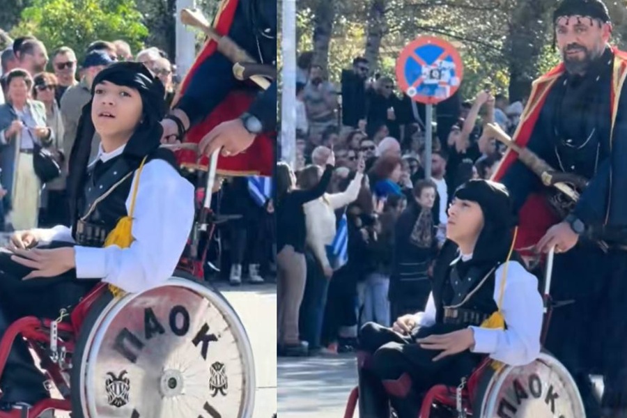Σύμβολο δύναμης και ελπίδας: Παρέλασε ο Γιάννης Παπαστεφανάκης ντυμένος με ποντιακή φορεσιά!