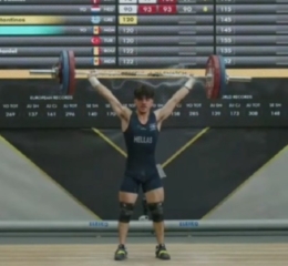 Ο Λαμπρίδης κατέκτησε το ασημένιο μετάλλιο στο ευρωπαϊκό πρωτάθλημα άρσης βαρών