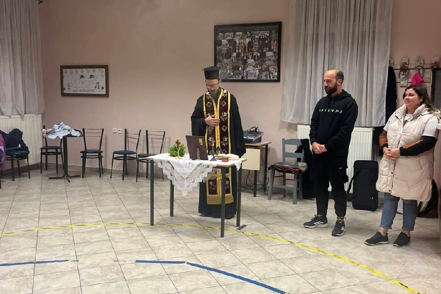 Τον καθιερωμένο αγιασμό του τέλεσε ο Μορφωτικός Σύλλογος Κοκκινοχώματος