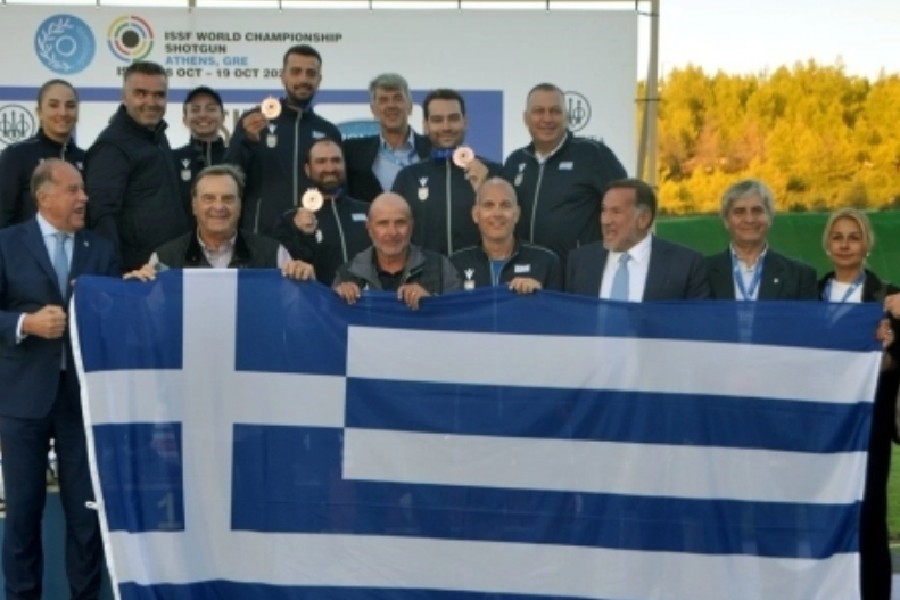 Σκοποβολή: Χάλκινο στο ομαδικό του σκητ ανδρών η Ελλάδα στο παγκόσμιο πρωτάθλημα της Μαλακάσας