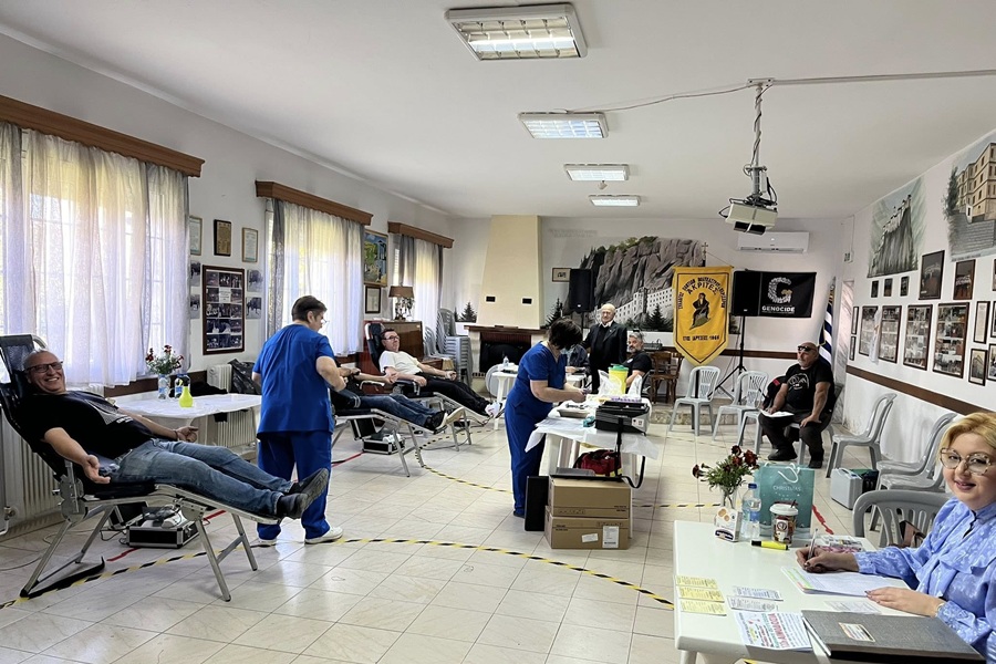 Πραγματοποιήθηκε η 122η Εθελοντική Αιμοδοσία των «Ακριτών» Πολυκάστρου