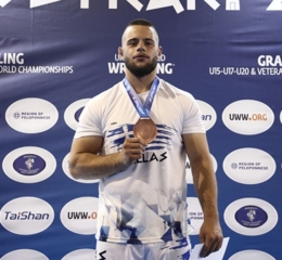 «Χάλκινος» ο Χρήστος Σέρμιας στο Παγκόσμιο πρωτάθλημα Grappling No-Gi U20 του Λουτρακίου
