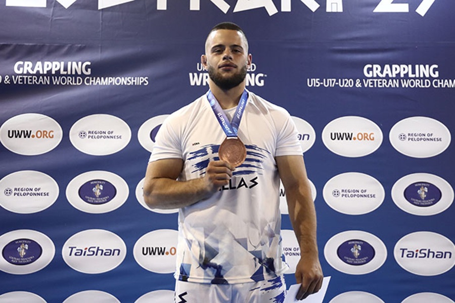 «Χάλκινος» ο Χρήστος Σέρμιας στο Παγκόσμιο πρωτάθλημα Grappling No-Gi U20 του Λουτρακίου