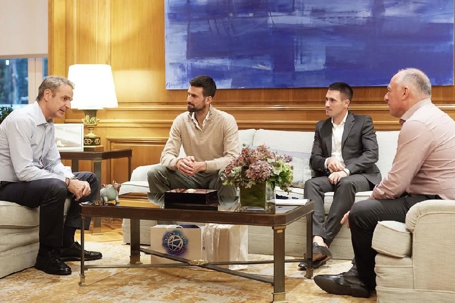Τζόκοβιτς: Συνάντηση με Μητσοτάκη στο Μέγαρο Μαξίμου