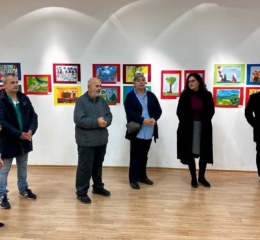 Πραγματοποιήθηκαν τα εγκαίνια της 6ης έκθεσης παιδικής ζωγραφικής της Ευξείνου Λέσχης Ποντίων Νάουσας