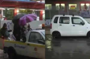 Κακοκαιρία Adel: Μεγάλα προβλήματα στην Αθήνα &#8211; Μεταφέρουν κόσμο με καρότσες στον ΗΣΑΠ του Μοσχάτου