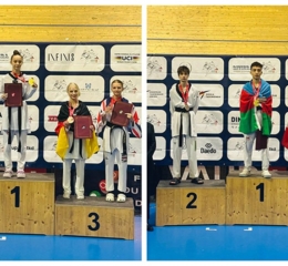 Διπλή επιτυχία με Καλογήρου και Αηδονίδη στο Ευρωπαϊκό πρωτάθλημα Ταεκβοντό Εφήβων – Νεανίδων