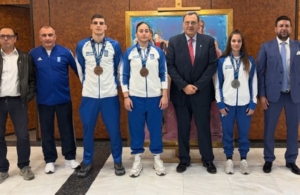 Ο πρόεδρος της Ε.Ο.Ε. υποδέχθηκε τους μεταλλιούχους της Ελληνικής Πυγμαχίας – «Το μέλλον σας ανήκει»