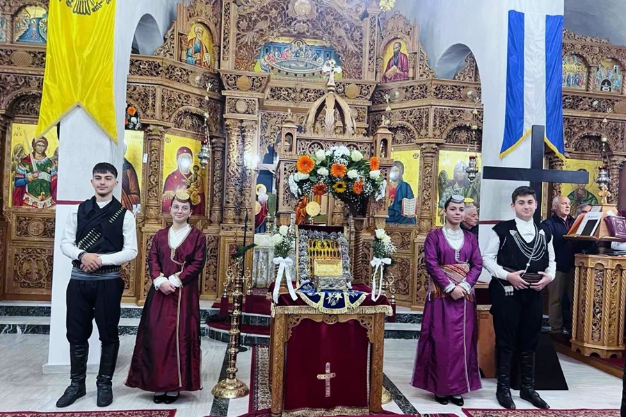 Οι «Τραντέλλενες» Ξάνθης στην υποδοχή των Ιερών Λειψάνων των Οσίων Πατέρων της Ιουδαίας