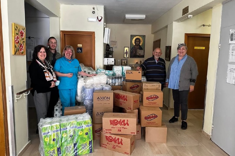 Το Γηροκομείο Νάουσας στήριξε η Εύξεινος Λέσχη Ποντίων Νάουσας