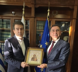 Ο Υπουργός Προστασίας του Πολίτη συνατήθηκε με τον πρόεδρο της «Ρωμανίας» Γλυφάδας