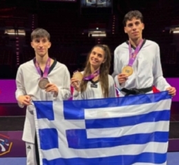 Τρία μετάλλια για την Ελλάδα στο Ευρωπαϊκό πρωτάθλημα Ταεκβοντό