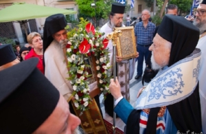 Υποδοχή της Παναγίας Γουμερά στους Αγίους Πάντες Καλλιθέας