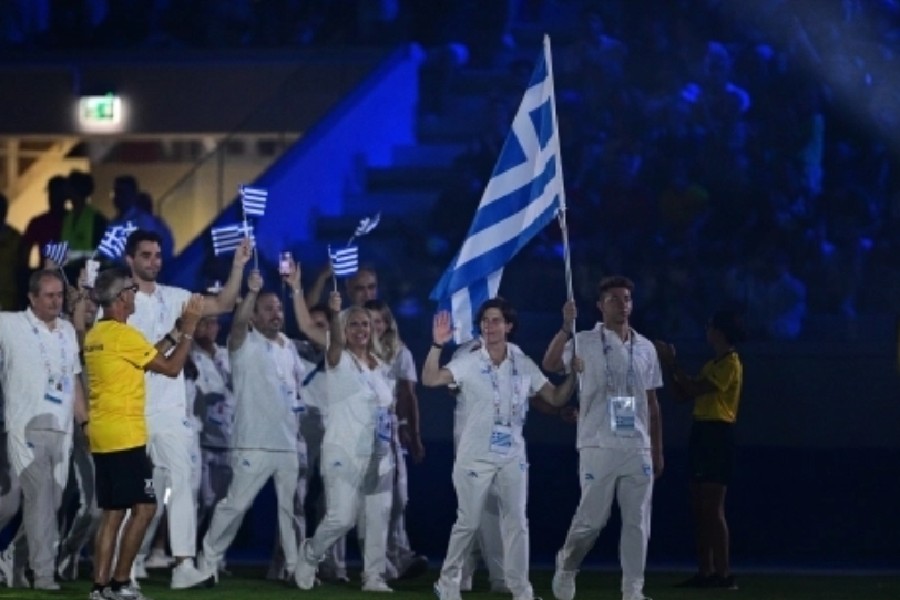 Μεσογειακοί Αγώνες: Οι Σίσκος και Πρεβολαράκη άνοιξαν την παρέλαση στην τελετή έναρξης