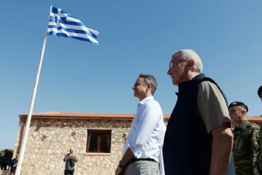 Ο Κυριάκος Μητσοτάκης επισκέφθηκε τη Ρω και την Στρογγυλή – Ενημερώθηκε για τα έργα στα νησιά
