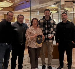 Η πρόεδρος του «Αλέξιου Κομνηνού» Έβρου συνατήθηκε με τον «Διγενή» Ρόδου