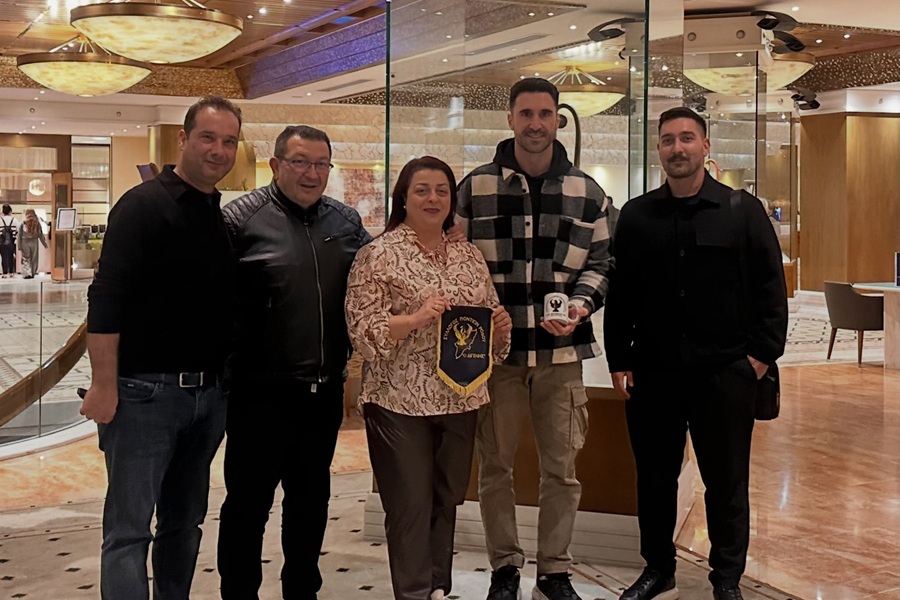 Η πρόεδρος του «Αλέξιου Κομνηνού» Έβρου συνατήθηκε με τον «Διγενή» Ρόδου