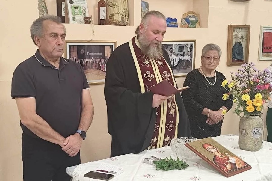 Αγιασμό για τη νέα πολιτιστική χρονιά τέλεσαν οι «Ακρίτες» Σερρών 